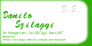 danilo szilagyi business card